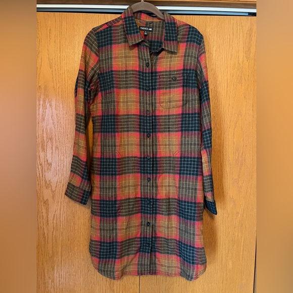 Toad&Co Multicolor Plaid Shirt Dress - Picture 3 of 10
